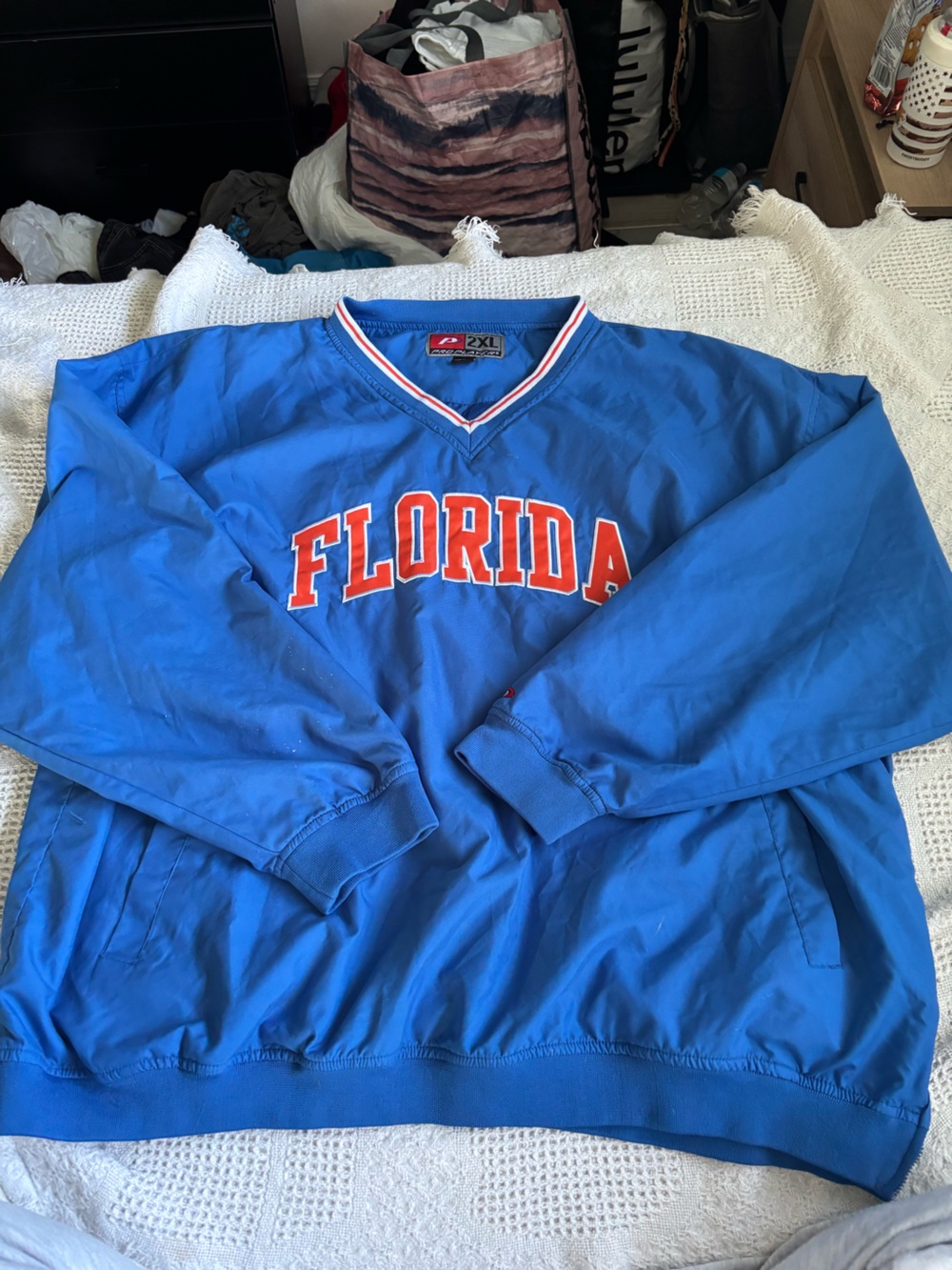 Florida Pullover Windbreaker Jacket - Blue